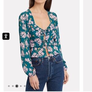 Intermix Amara silk top size 6